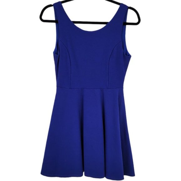 LuLus Fit & Flare Dress Pockets Cute Circle & Skater